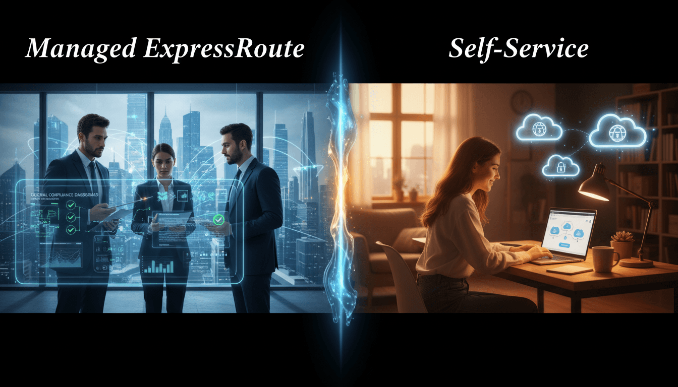 Managed ExpressRoute vs self-service